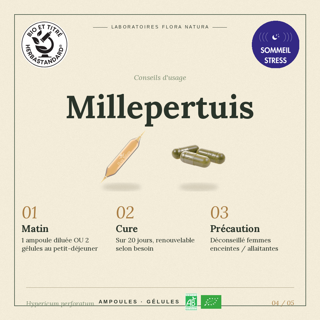 Posologie de Millepertuis