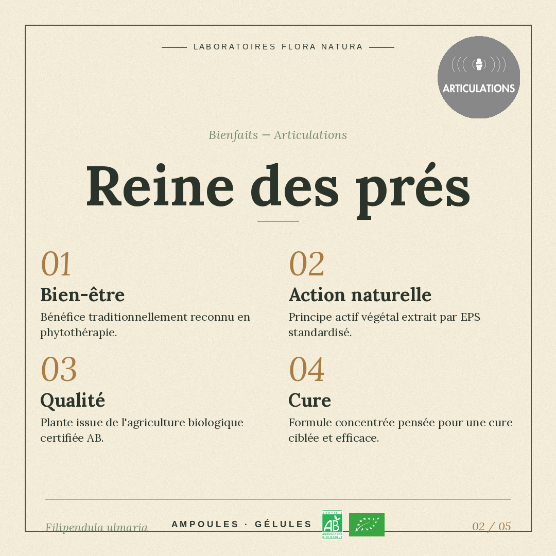Bienfaits de Reine des prés