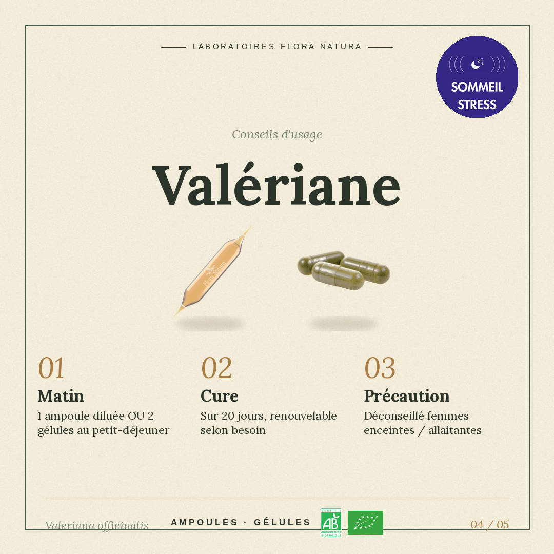 Posologie de Valériane