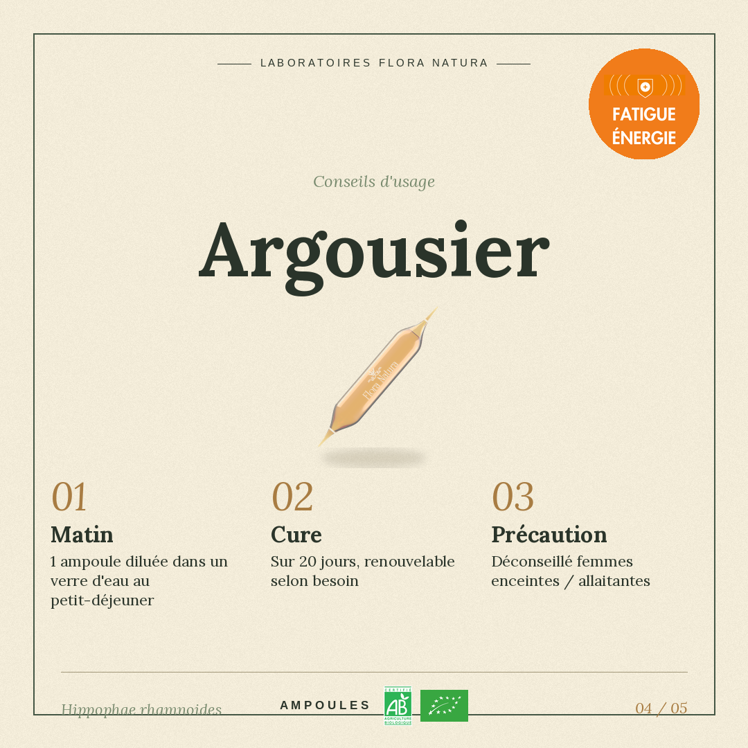 Posologie de Argousier