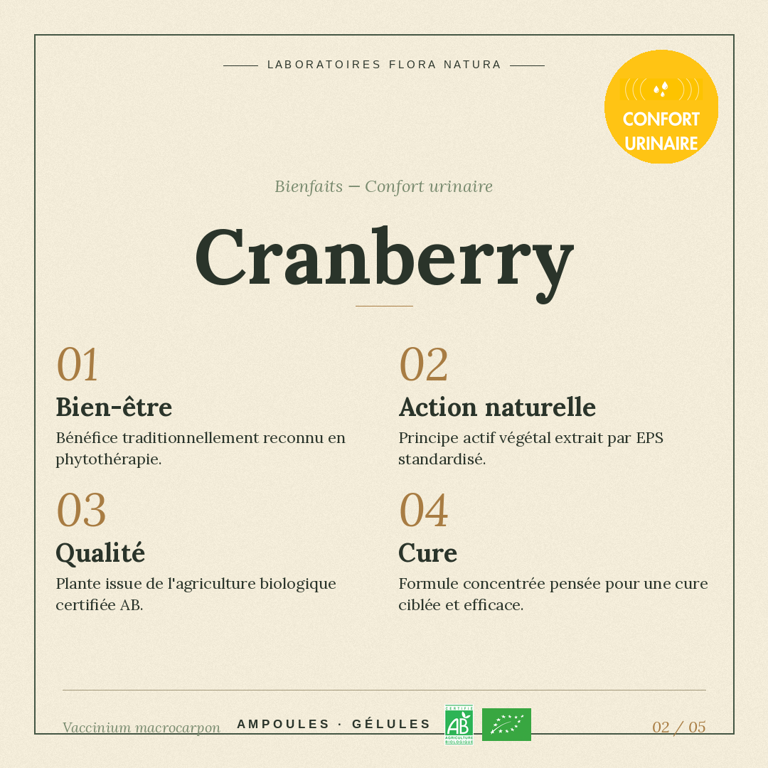 Bienfaits de Cranberry