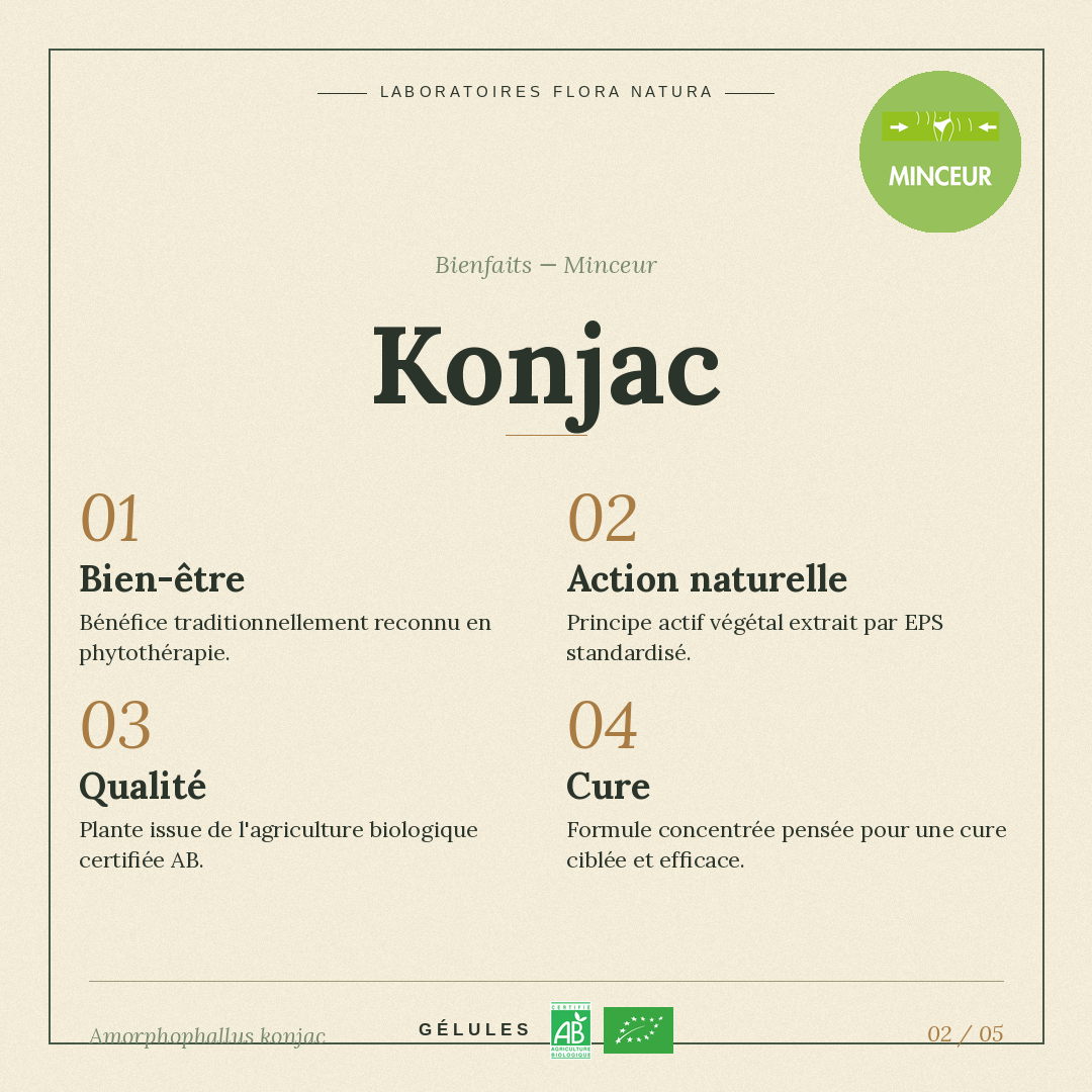 Bienfaits de Konjac