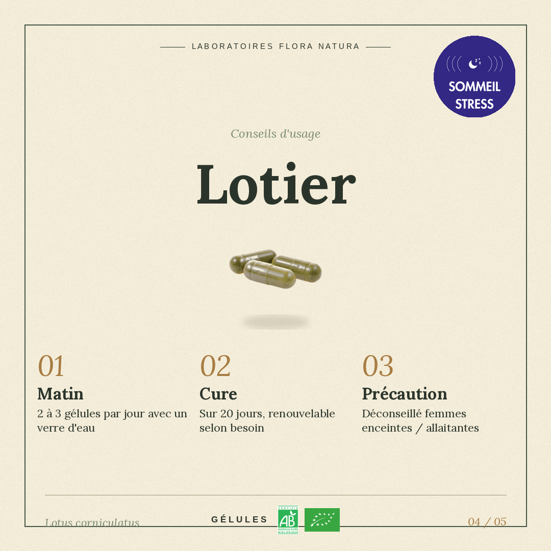 Posologie de Lotier