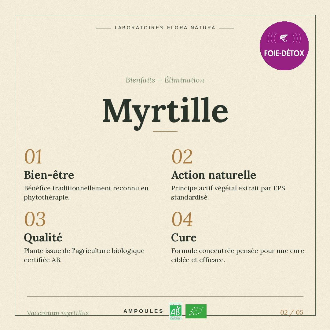Bienfaits de Myrtille